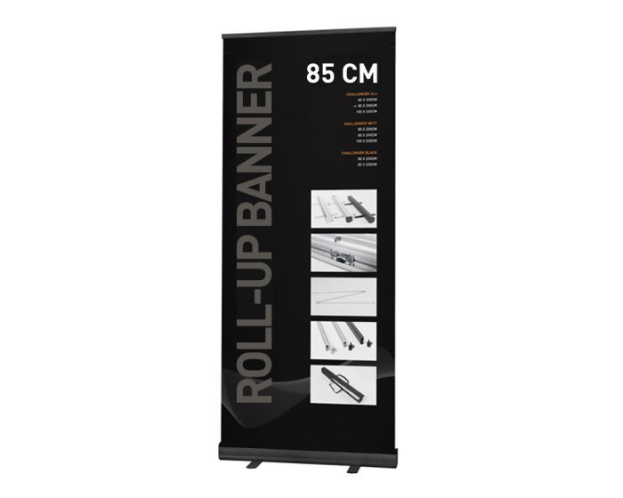 Roll-up Banner Alu Black 85 cm